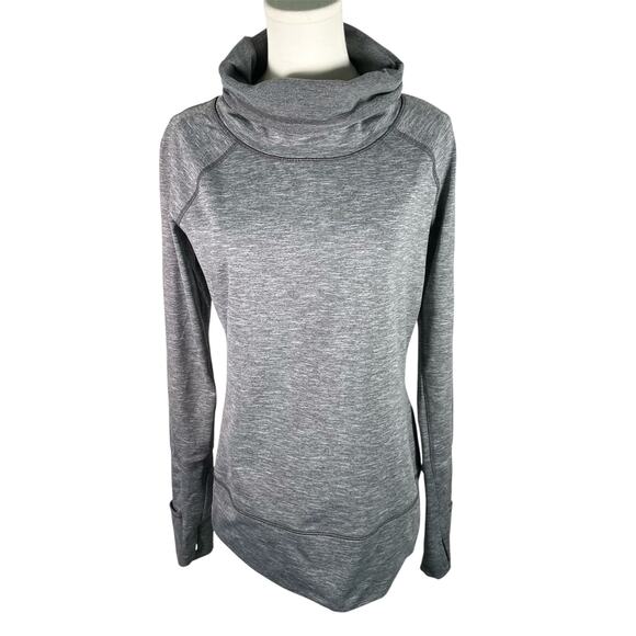 Victoria's Secret VSX Sport Funnel‎ Neck Pullover Gray Cowl Sweatshirt Size S - Picture 1 of 16